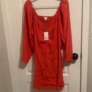 A new day dress xxl in size color orange long sleeve